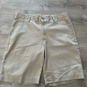 Greg Norman Collection Khaki Flat Front Shorts